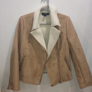 Beige Faux Fur Jacket